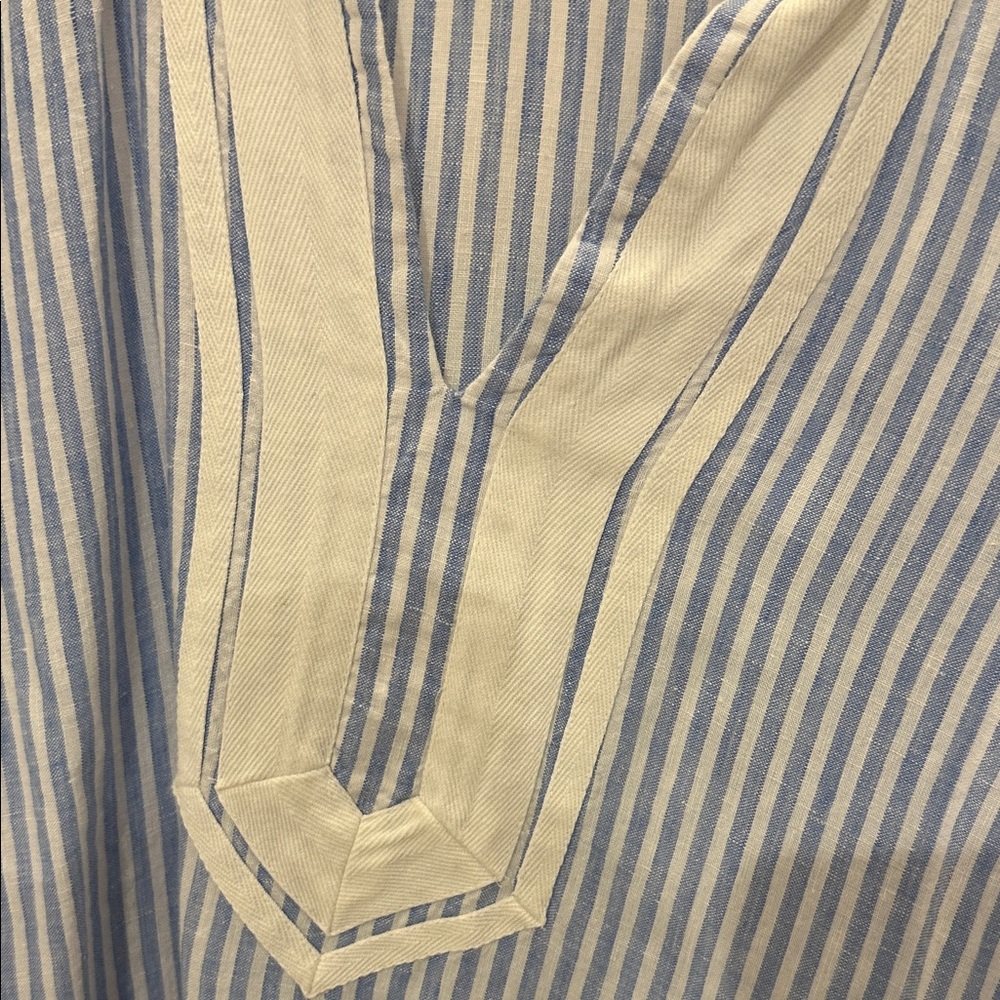 Blue and White Striped Dress - Picture 2 of 5